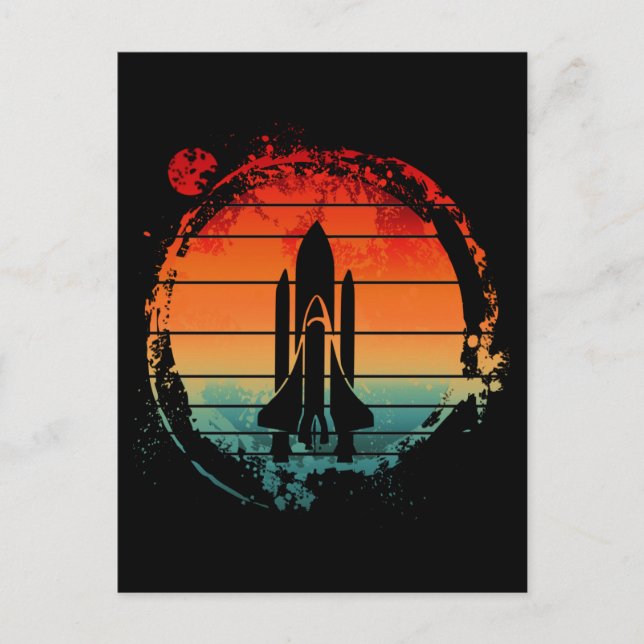 CARTÃO POSTAL VINTAGEM DE ENCHIMENTO ESPACIAL (Frente)