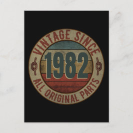 CARTÃO POSTAL VINTAGEM DESDE 1982 TODAS AS PARTES ORIGINAIS