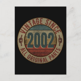 CARTÃO POSTAL VINTAGEM DESDE 2002 DE TODAS AS PARTES ORIGINAIS