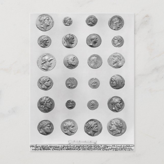 Cartão Postal Vinte e quatro moedas (Frente)