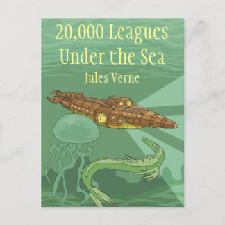 Cartão Postal Vinte Mil ligas sob o mar-Jules Verne
