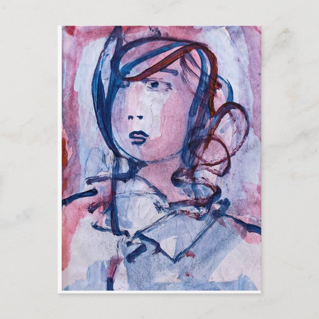 Cartão Postal Vinte tipos de PURPLE (Frente)