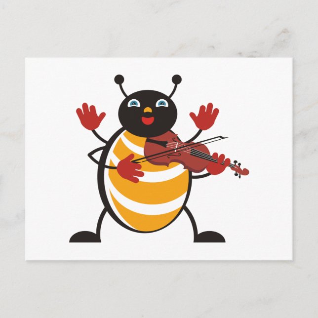 Cartão Postal Viola Inseto (Frente)