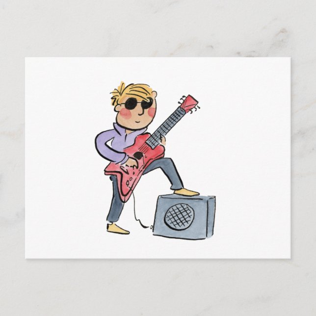 Cartão Postal Violão elétrico (Frente)