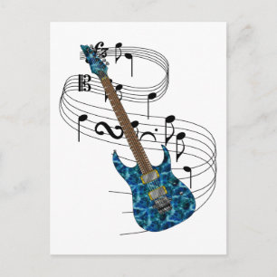 Cartão Postal Violão elétrico
