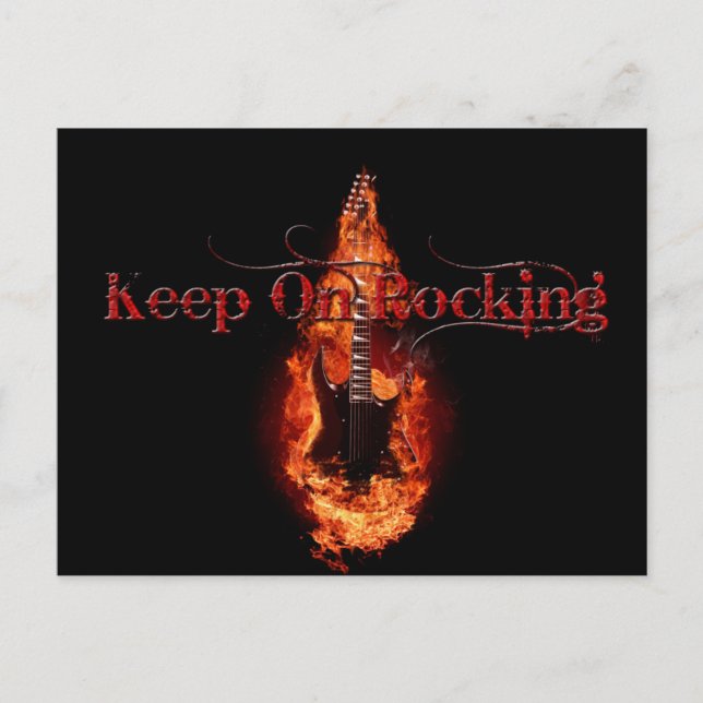 Cartão Postal Violão Flaming (Frente)