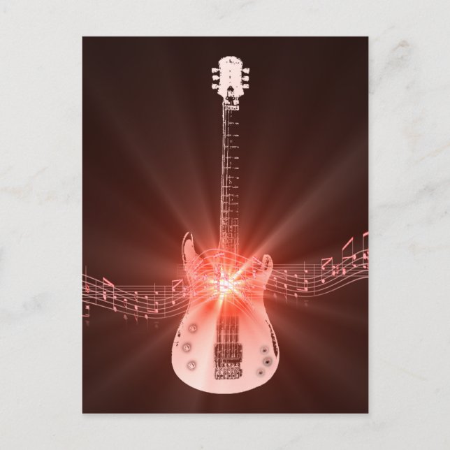 Cartão Postal Violão queimado (Frente)