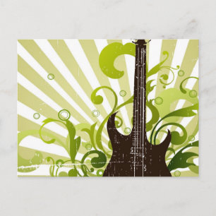 Cartão Postal Violão verde