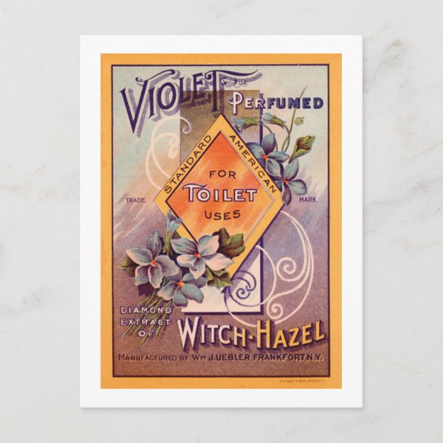 Cartão Postal Violet Perfumado - 1903 (Frente)