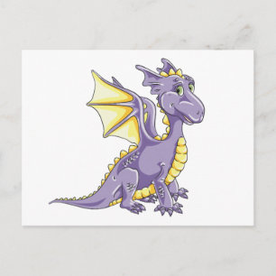 Cartão Postal Violeta Dragão