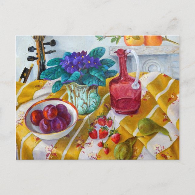 Cartão Postal Violetas Africanos 2012 (Frente)