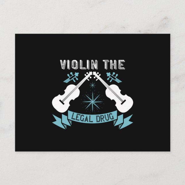 Cartão Postal Violin - Violin A Droga Legal (Frente)