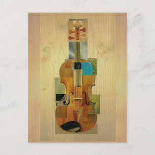 Cartão Postal Violino Composto