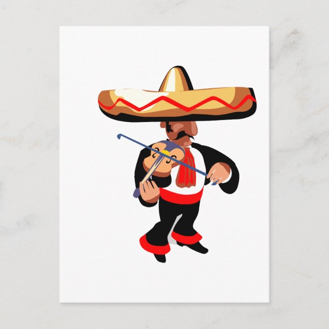 Cartão Postal violino mexicano (Frente)