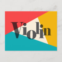 Violino Tri-Color - Turquesa Coral Ouro