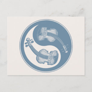 Cartão Postal Violyin-Yang