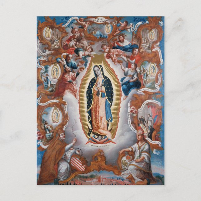 Cartão postal "Virgem de Guadalupe" (Frente)