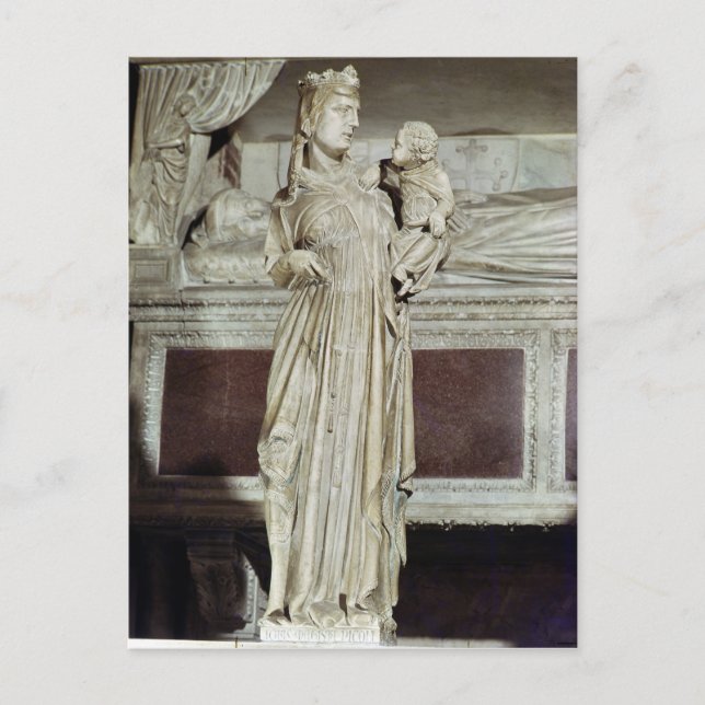 Cartão Postal Virgem e Criança (Frente)