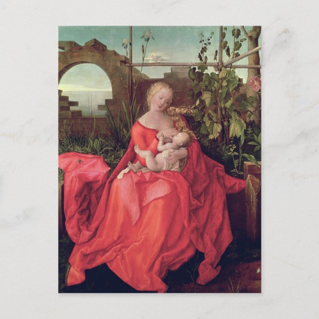 Cartão Postal Virgem e Criança "Madonna com a Íris", 1508 (Frente)