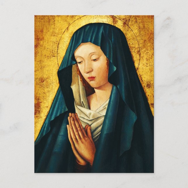 Cartão Postal Virgem em em Riga (Frente)