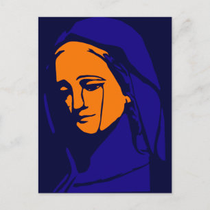 Cartão Postal Virgem Maria