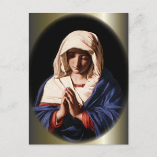 Cartão Postal Virgem Maria Abençoada - Mãe de Deus (Frente)