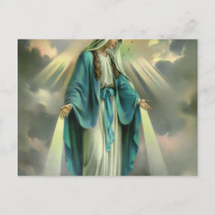 Cartão Postal Virgem Maria Bendita