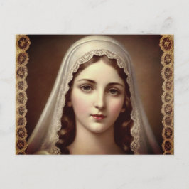 Cartão Postal Virgem Maria do Estilo Retro