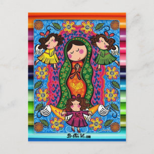 CARTÃO POSTAL VIRGEN DE GUADALUPE CARICATURA 05 PRO PERSONALIZÁ
