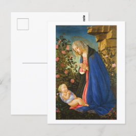 CARTÃO POSTAL VIRGIN ADORANDO CRIANÇAS DE CRISTO SONORO