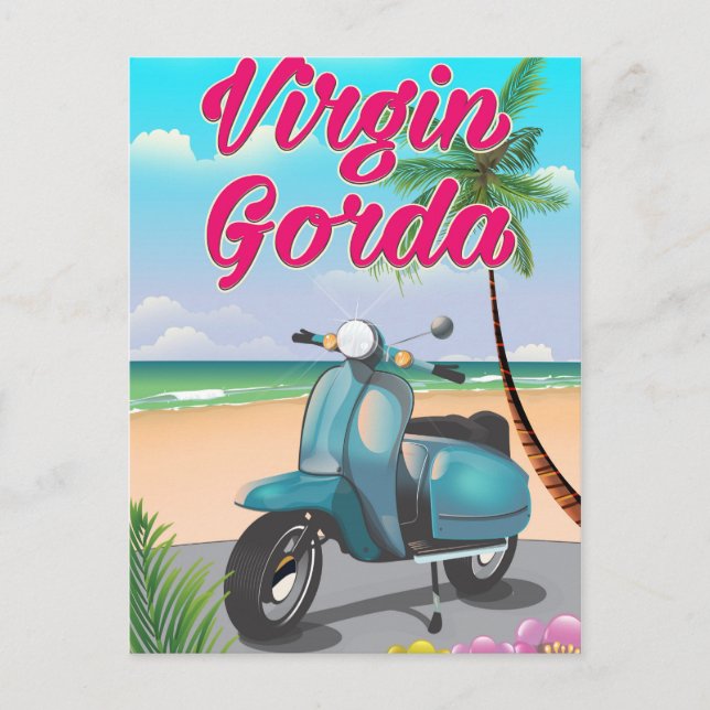 Cartão Postal Virgin Gorda Ilhas Virgens Britânicas (Frente)