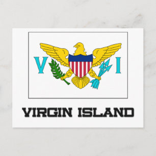 Cartão Postal Virgin Island Flag