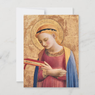 Cartão Postal Virgin Mary Annunciate por Fra Angélico