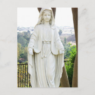 Cartão Postal Virgin Mary Statue