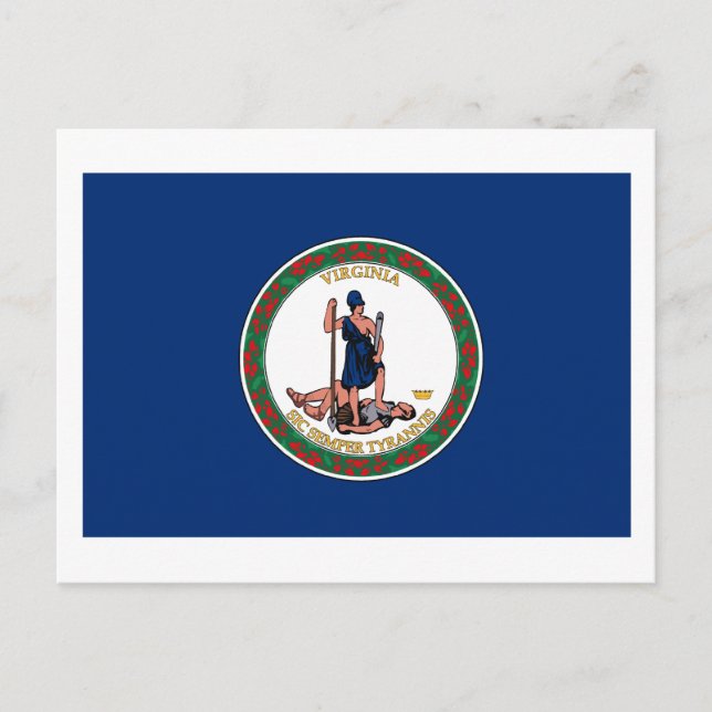 Cartão postal Virgina Flag (Frente)