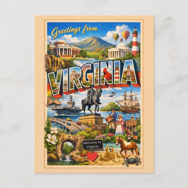 Cartão Postal Virgínia (Frente)