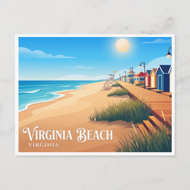 Cartão Postal Virginia Beach (Frente)