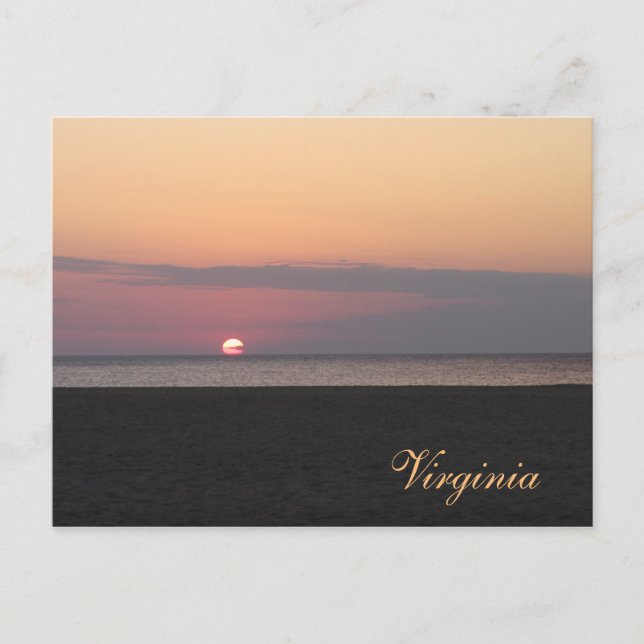 Cartão Postal Virginia Beach, de manhã (Frente)
