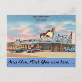 Cartão Postal Virginia, Casa de Lagosta de Marty, Virginia Beach