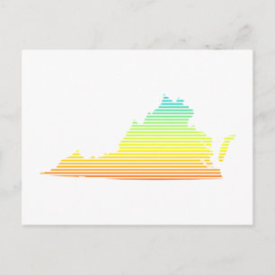 Cartão Postal virginia chill fade