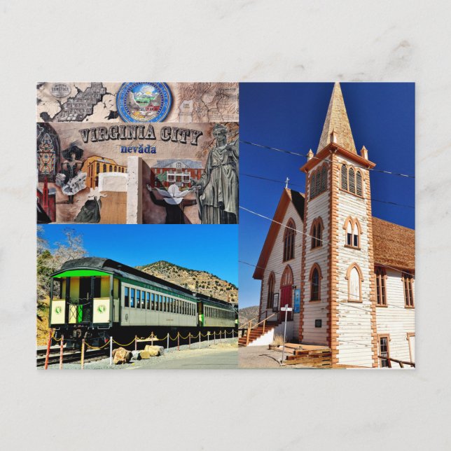 Cartão Postal Virginia City (Frente)
