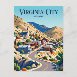 Cartão Postal Virginia City EUA