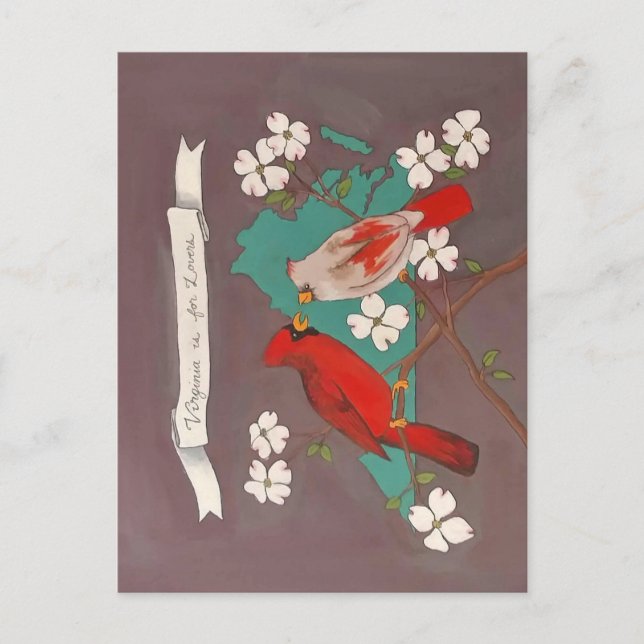 Cartão Postal Virginia é para Lovers (Frente)