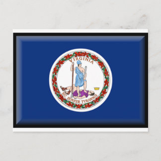 Cartão Postal Virginia Flag