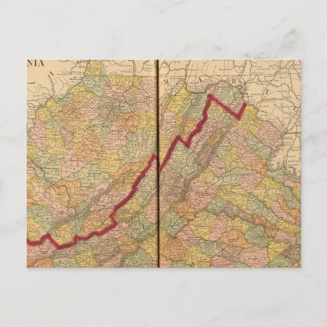 Cartão Postal Virgínia Ocidental (Frente)