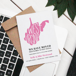 Cartão Postal VIRGÍNIA OCIDENTAL Mudamos o novo endereço Novo la