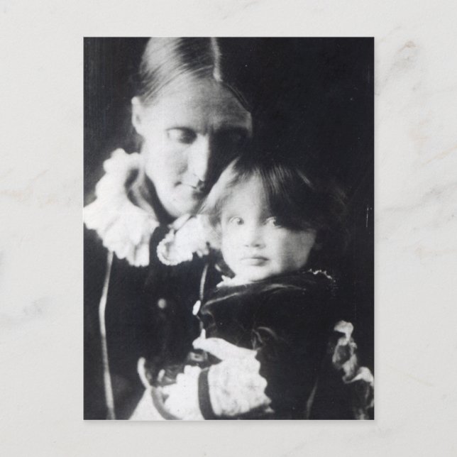 Cartão Postal Virginia Woolf, com sua mãe Julia, 1884 (Frente)