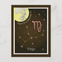 Virgo de 23 de agosto a 23 de setembro Postkarte