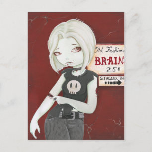 Cartão Postal Virnia - gótico punk Zombie