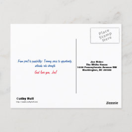 Cartão Postal Visão 2020 Obrigado Joe! Cartão-postal pré-endereç
